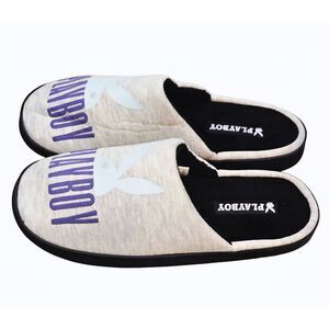 PLAYBOY Bunny Logo Memory Foam Indoor/Outdoor Slippers